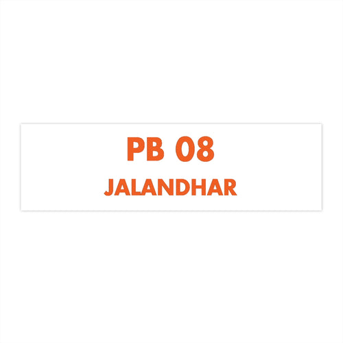 Jalandhar - Bumper Sticker - 11.5