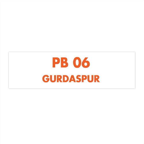 Gurdaspur - Bumper Sticker - 11.5