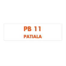 Load image into Gallery viewer, Patiala - Bumper Sticker - 11.5&quot; × 3&quot; / Rectangle / White - PB Zero
