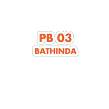 Load image into Gallery viewer, Bathinda Sticker - 2&quot; × 2&quot; / White - PB Zero
