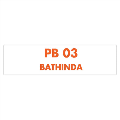Bathinda - Bumper Sticker - 15