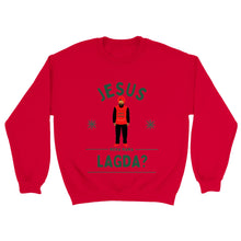 Load image into Gallery viewer, Jesus Mera Mama Lagda? Punjabi Christmas Jumper - Red / S - PB Zero
